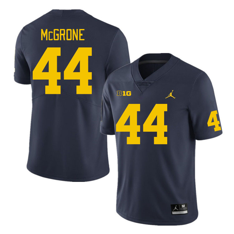 Michigan Wolverines #44 Cameron McGrone College Football Jerseys Stitched Sale-Navy